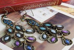 Dangle Chandelier Peacock Style Earrings Fashion Women039s Ornaments Vintage Jewellery National9018307