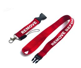 Cool Remove Before Flight Lanyards for Key Neck Strap Card Badge Gym Keychain Women Men Gifts DIY Rope KeyRing Lanyard8517806