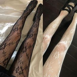 Women Socks Lolita Hollow Out Floral Lace Pantyhose Japanese Style Sheer Fishnet Kawaii Tights Perspective Stockings Leggings