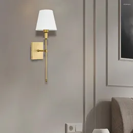 Wall Lamp 2Pcs Modern Nordic Style Single Head Bedside Aisle Light LED Elegant Lantern 3000K-6000K For El Living Room