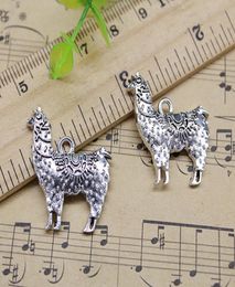 Whole Lot 50pcsbag New Retro Style Cute Alpaca Animals Alloy Charms Pendant Jewellery Making DIY Accessories 2523mm8301703