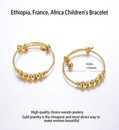 WANDO 2pcs Round ball bell Classic small bangles babyGirlsKids Children039s bracelet Birthday Gift festival lovely Jewellery B03645865