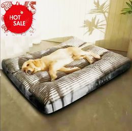 kennels pens Dog Bed Washable Kennel four seasons Pet Large Sofa Plus Corduroy Thick Deep Sleep Cushion Puppy Mat for Small To Large Dogs 231212