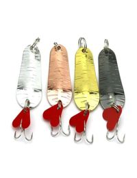 50pcs Fishing Spoon Lure 5CM 8 3G 6hooks spinner tackle Hard Bait Fishing Lures Trolling one hooks 23985511634