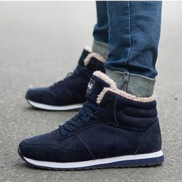 Boots Male Shoes Adult Men Boots Lace Up Men Shoes Plush Warm Snow Boots Winter Shoes Men Winter Boots male Boots Men 39 S 231213