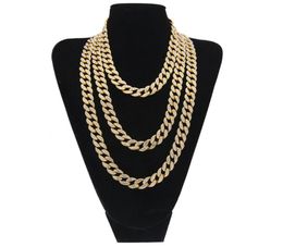 15MM Miami iced out Cuban Link necklaces For Mens Long Thick Heavy Big Hip Hop Women Gold Silver Chains Rapper Jewellery Dropshippin9829150