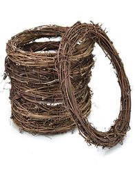 Decorative Flowers Wreaths 79 Inch Grapevine Twigs Wreath Bulk DIY Vine Decorations For Front Door Wall Hanging Natural Craft 4234742