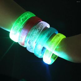 Bangle 1pcs Led Bracelet Wristband Glow In The Dark Party Favor Supplies Neon Light Up Toys Wedding Decoration