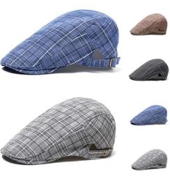 Berets Men039s Sboy Golf Plaid Beret Irish Hats Men Cabbie Driving Flat Caps 2021 Fashion Streetwear Casual Autumn1758982