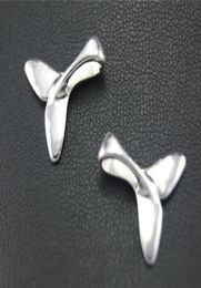 500pcslot Antique silver Alloy Whale Tail Fish Charms Pendants For diy Jewellery Making findings 16x17mm5600309