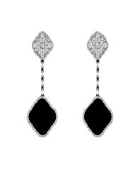 Luxury earring Chandelier Designer Earring for women dangles Four leaf Clover jewlery design Stud Earrings Stainless Steel cjewelr2435440