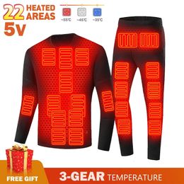 Men's Thermal Underwear Winter Electric Heated Underwear Set Motorcycle Jacket Self Heating Jacket Men Moto Fleece Thermal Long Johns Tops Pants Women 231213