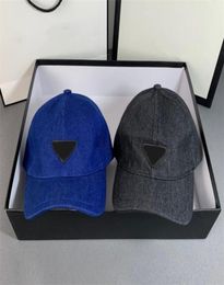 Ball Caps 2022 Baseball Cap Dark Blue Black Denim Sun Hat Fashion Designer Men Trend Visor Casquette Gorra Hats Adjustable Snapbac1692403