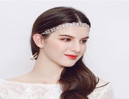 Elegant Wedding Head Band Silver Colour Rose Gold CZ Stone Bridal Head Pieces Hair Vine Wedding Hair Accessories1954097