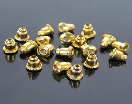 1000pcslot Gold Silver Plated Earring Backs Bullet Stoppers Earnuts Ear Plugs Alloy Findings Jewelry Accessories 2 Colors Wholesa2923653