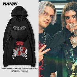 GHOSTEMANE round neck hoodie for boys, dark heavy metal rap, metaaltaltrap, Personalised trend top