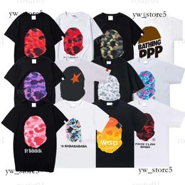 Bapes T Shirt Graphic Summer Tees Cherry Bape T Shirt Limited Edition Cotton Colorful Starry Bapesta 2328