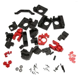 Printers CNC Parts Kit Load Bearing Capacity Black Red High Strength Accurate Milling DIY Aluminium Alloy Frame For 0.1 0.2