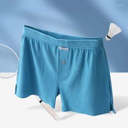 Underpants Men's Sleepwear Boxer Shorts Cotton Comfortable Pajama Pants Loose Breathable Underwear Elastic