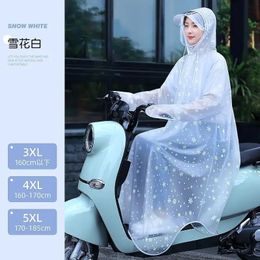 Rain Wear Raincoat Electric Motorcycle Female Adult Long Full Body Waterproof Rainstorm Quilt 231213