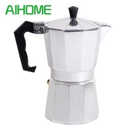 Italian Top Espresso Percolator 1cup 3cup 6cup 9cup 12cup Stovetop Coffee Maker Octagonal Household Aluminium Cafeteira C1030252T