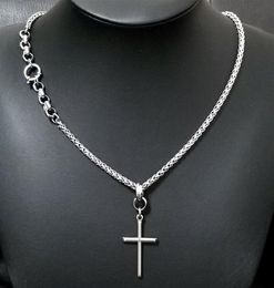 Hot hip hop mixed mens women pendant necklace stainless steel silver tone chain4200689