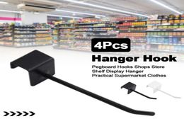 Hooks Rails 4pcs Hanger Hook Shelf Display Racks Exhibition Pegboard Iron Store Durable Clothes Simple Supermarket Shops18677538