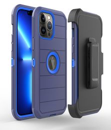 Phone Cases For iPhone 14 13 12 11 PLUS X XR XS 8 7 6 With New Defender Holster Belt Clip Kickstand Heavy Duty Protective Builtin5277417