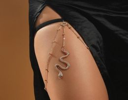 Chains Sexy Lady Body Chain Bone Style Simple Multilayer Shape Leg Decoration Jewelry7842034