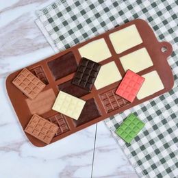 Cake Tools 12 Even Chocolate Mold Silicone Fondant Waffles Molds DIY Candy Bar Mould Decoration Kitchen Baking Accessories 231213