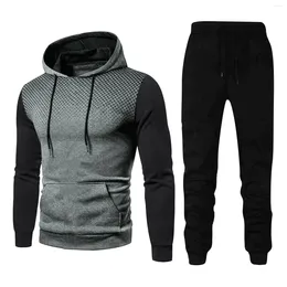 Men's Tracksuits 2023 Sports Fitness Autumn And Winter Colored Sweater Set