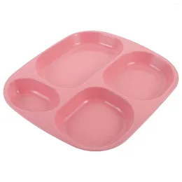 Dinnerware Sets Serving Plate Unbreakable Plates Divided Lunch Container Tray Reusable For Dinner With Dividers Kid