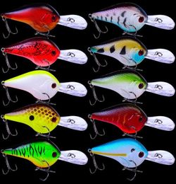 10pc 3D Crank Lures 11g95cm High Quality Fishing Lure 6 Hook Diving Fishing Tackle8720793