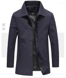 Men's Trench Coats 2023 Arrival Spring Fashion Coat Men High Quality Autumn Casual Jackets Size M-4XL Daily