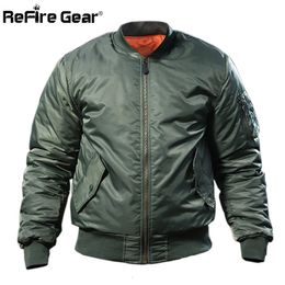 Men's Jackets MA1 Army Air Force Fly Pilot Jacket Military Airborne Flight Tactical Bomber Jacket Men Winter Warm Motorcycle Down Coat 231212