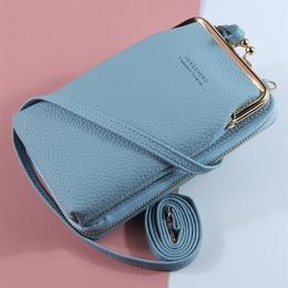 Wallets Fashion Small Crossbody Bags Women Mini PU Leather Shoulder Messenger Bag For Girls Yellow Bolsas Ladies Phone Purse Zippe2916