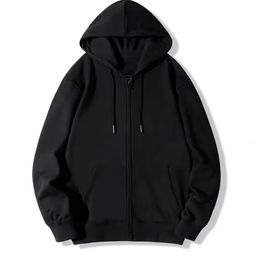 Mens Hoodies Sweatshirts Zip Up Autumn Hooded Hoodie Cardigan Solid Colour Classic Jacket Men Coat Clothing S3XL 231213