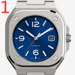 Fashion luxury designer BR Beller New mens Wristwatches Men Automatic WIS Platform Sports Men's Square Quartz Watch