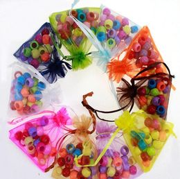 Colors 79cm mesh Organza Bags Jewelry Gift Pouch Wedding Party Xmas Gift candy drawstring bags package bags 2401973843346