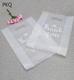 100pcs Translucent plastic bags Thank You wedding party Favour retail bags for boxes6222919