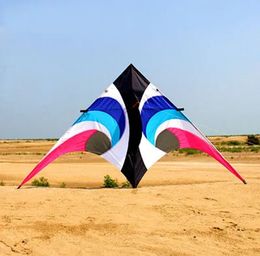 Kite Accessories 28m Big Colourful Triangle for Audlts Large Delta Single Line Kites Outdoor Fun toys gift 231212