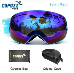 ski goggles double lens UV antifog big spherical skiing snowboarding snow goggles GOG201Box Case sell5534353
