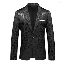 Men's Suits 2023 Autumn And Winter Professional Large Size Suit Single Western Coat Foreign Trade Black