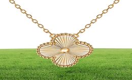 Ladi Clover Pendant Stainls Steel 18K Rose Gold Women Necklace1455696