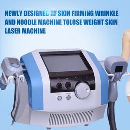Newly Designed Ultrasound + RF Dual Handles Body Slimming Fat Burning Skin Tightening Wrinkle Reduce Beauty Apparatus for Anti-aging