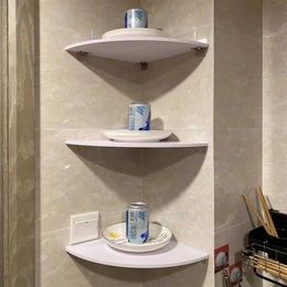 18 20 24 White 3 Pcs Floating Wall Corner Shelf Wall Mounted Storage Rack Bathroom Shower Holder Home Bookshelf Shelves Storage X0255q