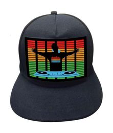 Ball Caps Unisex Light Up Sound Activated Baseball Cap DJ LED Flashing Hat With Detachable Sn For Party Cosplay Masquerade 19B4233846