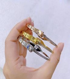 DESIGN Women039s Gold Bangle Ladies Bride Wedding Bracelet Stainless Steel Luxury Jewellery Bracelets for Men Birthday Gift5461447
