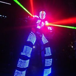 Double side LED Costume LED Clothing Light suits LED Robot suits david robot154m