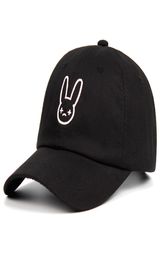 Bad Bunny 100 Cotton Hat Rapper Reggaeton Artist Dad Hat Snapbacks Unisex Baseball Cap Concert Hat Hip Hop Embroidery Hats1378987